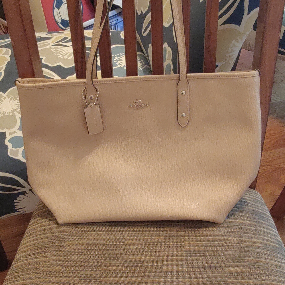Coach Tan Leather Tote Bag